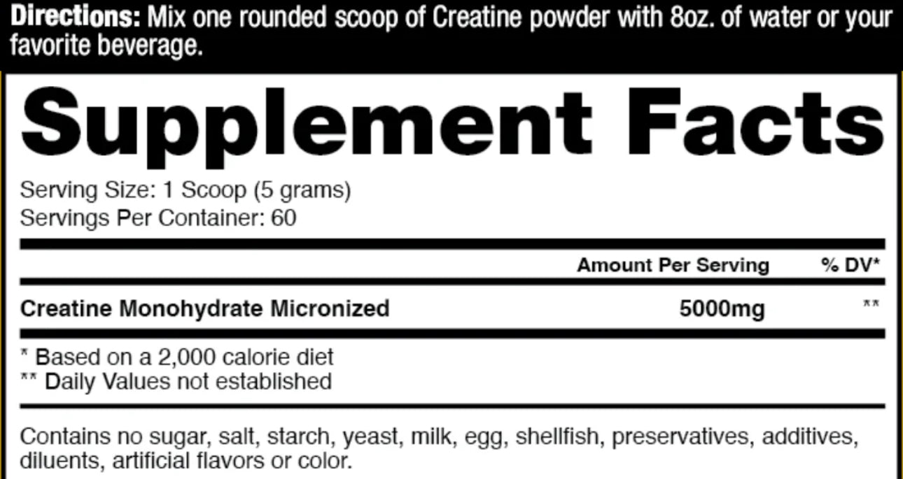 Creatina Monohydratada 300g