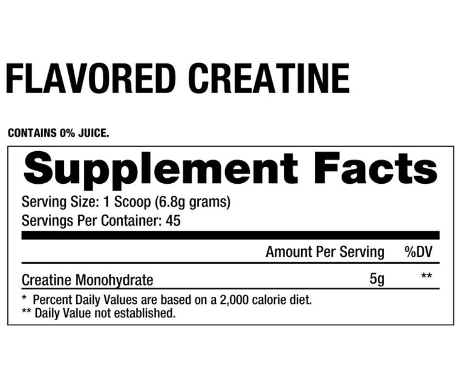 Creatina Monohidratada con sabor